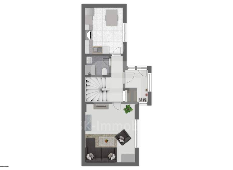 Doppelhaushälfte zum Kauf 299.000 € 3 Zimmer 91 m² 594 m² Grundstück Hangelar Sankt Augustin 53757