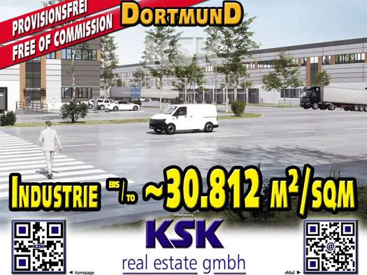 Produktionshalle zur Miete - Erstbezug provisionsfrei 30.812 m² Lagerfläche teilbar von 11.832 m² bis 30.812 m² Langenacker (SEGRO) Oestrich Dortmund 44357