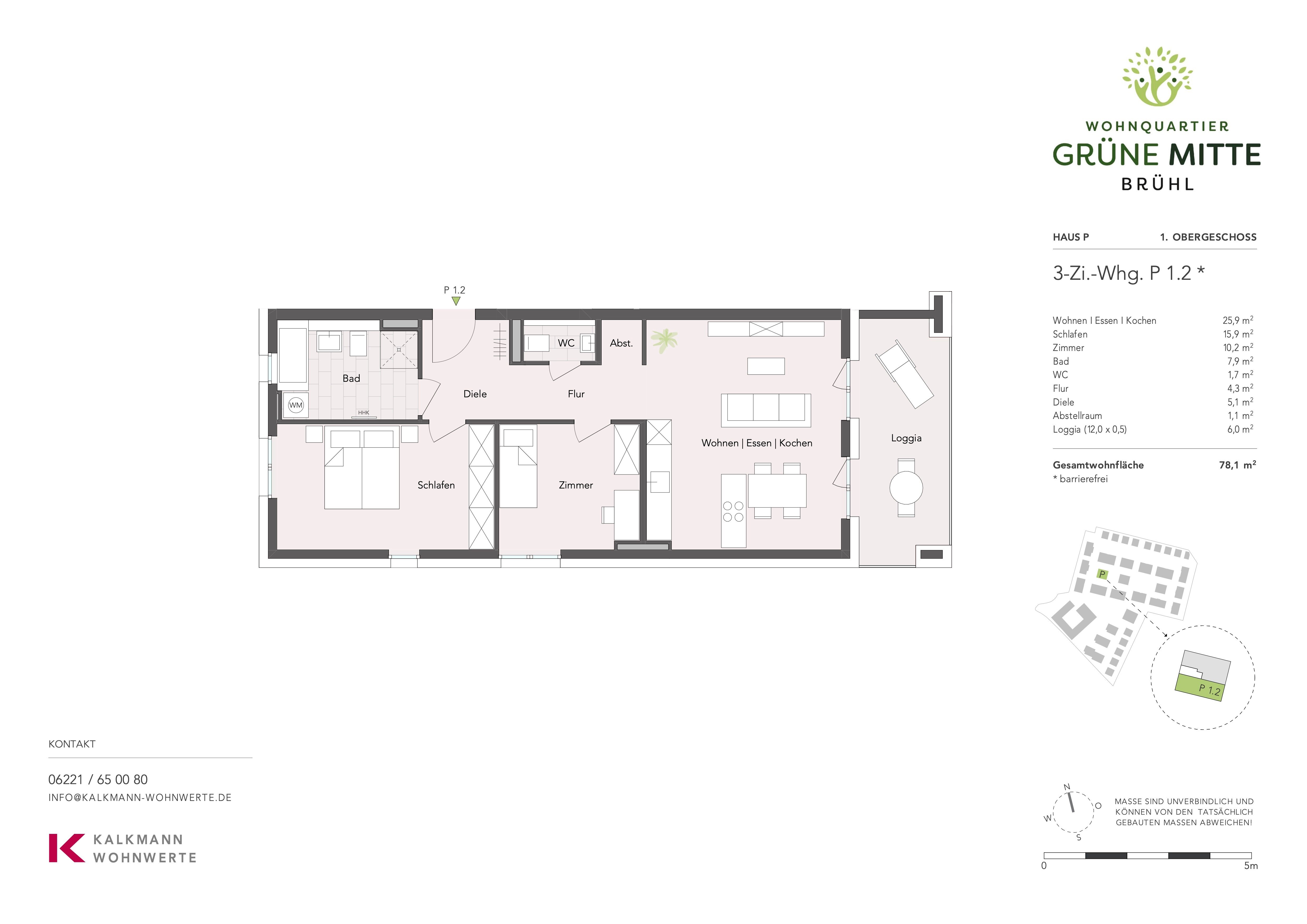 Terrassenwohnung zum Kauf provisionsfrei 424.300 € 3 Zimmer 78,3 m²<br/>Wohnfläche 1.<br/>Geschoss Am Schrankenbuckel 16 Brühl 68782