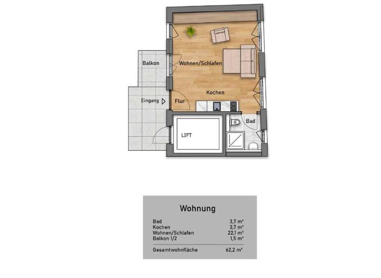 Studio zum Kauf provisionsfrei 232.275 € 1 Zimmer 31 m² Äußere Großweidenmühlstr. 16 St Johannis Nürnberg 90419