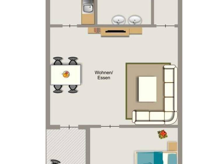 Wohnung zur Miete nur mit Wohnberechtigungsschein 410 € 2,5 Zimmer 47,7 m² EG Zur Waldkampfbahn 32 Vohwinkel Wuppertal 42327