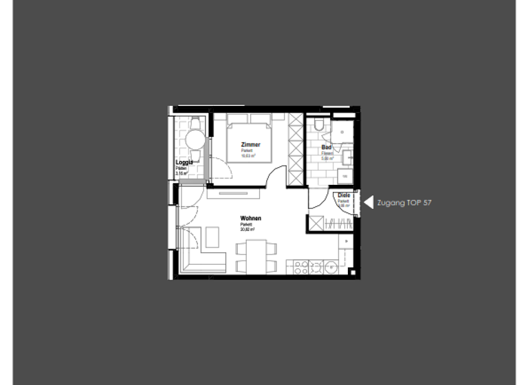 Wohnung zum Kauf 225.200 € 2 Zimmer 39,5 m² 3. Geschoss Schwechat 2320