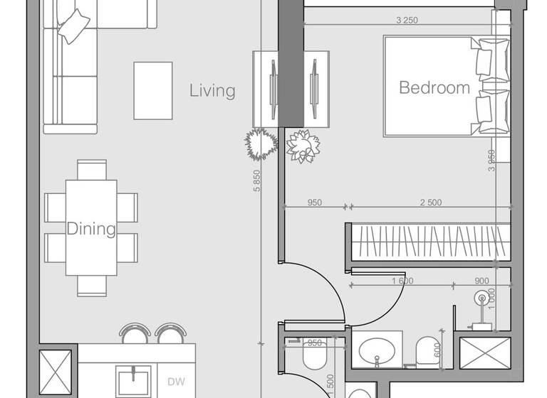 Wohnung zum Kauf provisionsfrei 307.382 € 2 Zimmer 69,4 m² Dubai 00000