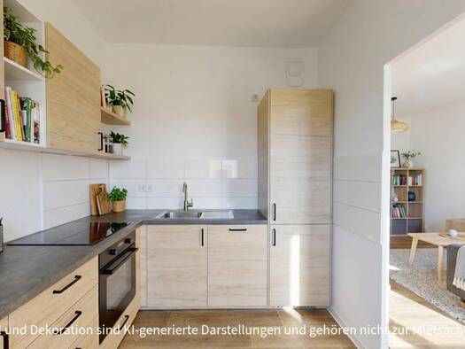 Wohnung zur Miete 423 € 3 Zimmer 70,4 m² 4. Geschoss Hagebuttenplatz 7 Heide Nord West 06120