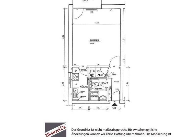 Studio zur Miete 425 € 1 Zimmer 35 m² 1. Geschoss frei ab sofort Kreuzweg 2 Barmstedt 25355