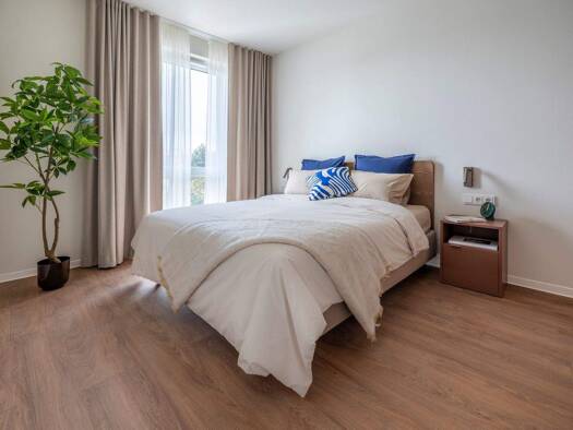 Wohnung zur Miete - Erstbezug 1.384 € 2 Zimmer 43 m² Buschkrugallee 64 Britz Berlin 12359