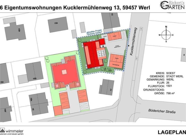 Wohnung zum Kauf provisionsfrei 322.400 € 3 Zimmer 79,6 m² Kucklermühlenweg 13 Werl 59457