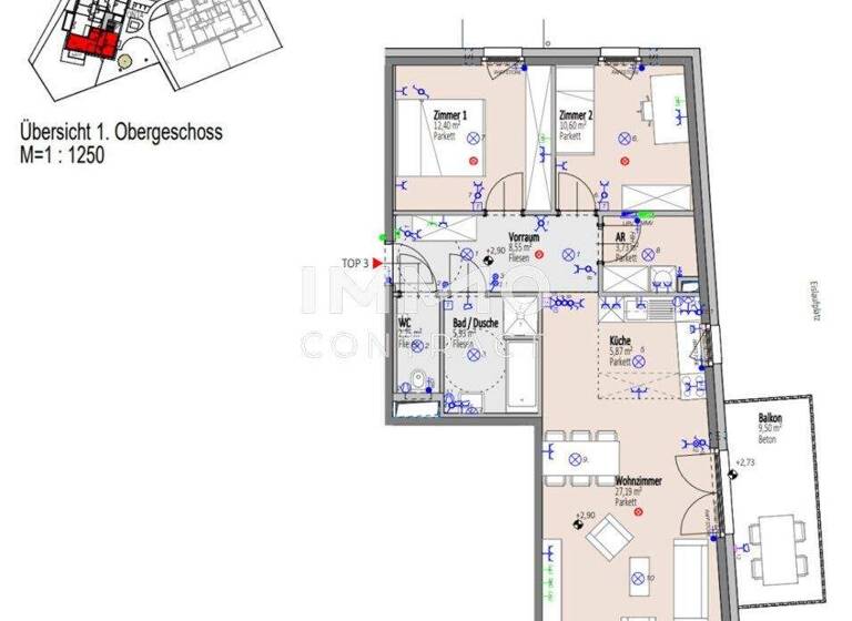 Wohnung zum Kauf - Erstbezug provisionsfrei 345.700 € 3 Zimmer 76,5 m² frei ab sofort Wiener Neustadt 2700