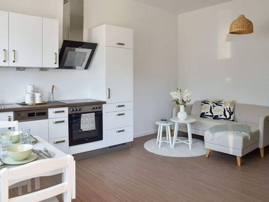 Wohnung zur Miete - Erstbezug 930 € 2 Zimmer 49,6 m² Geschoss 1/6 frei ab sofort Max-Türpe-Straße Morgenleite Morgenleite 09122