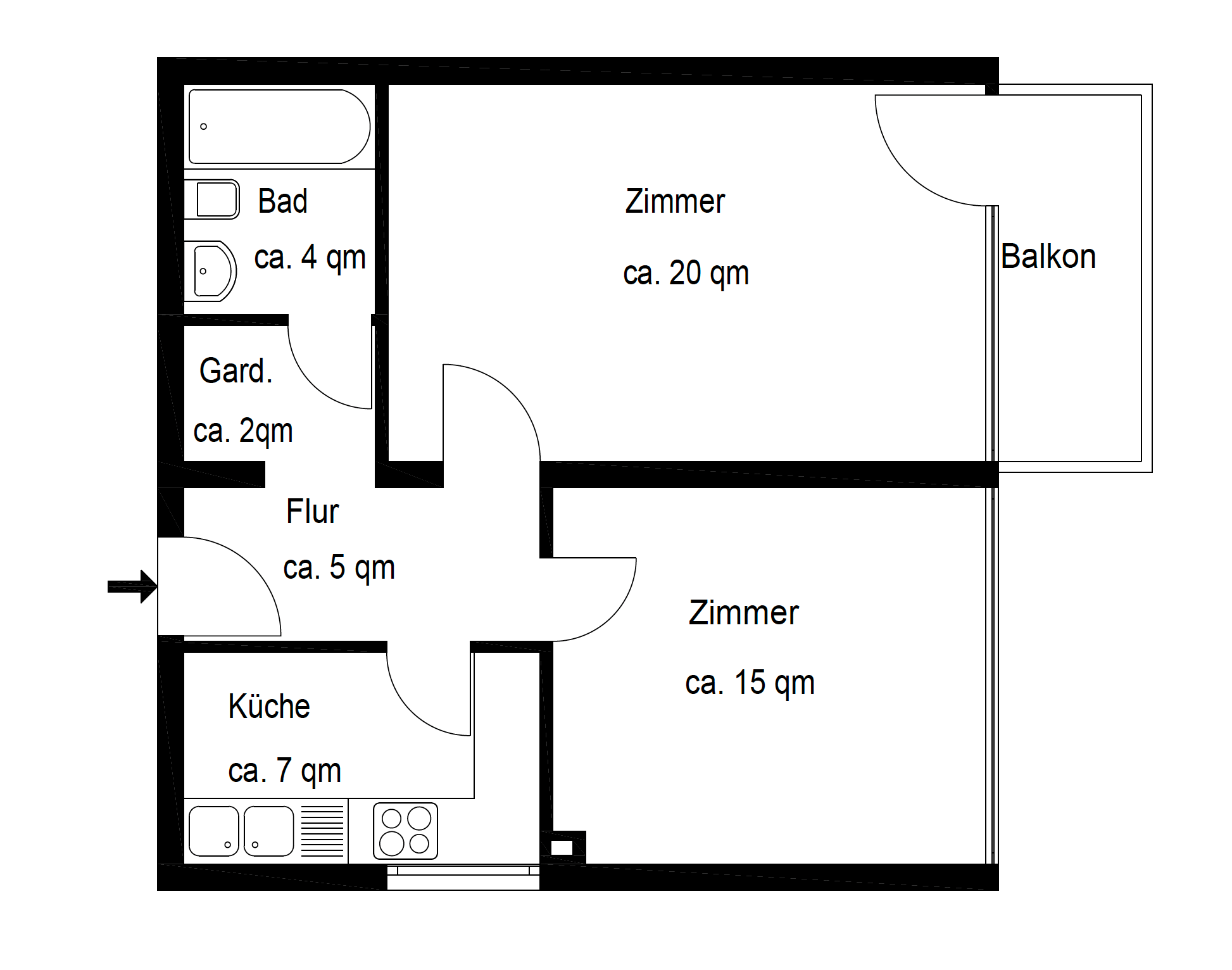 Wohnung zur Miete 1.520 € 2 Zimmer 55 m²<br/>Wohnfläche 1.<br/>Geschoss 01.01.2025<br/>Verfügbarkeit Alt Moosach München 80992