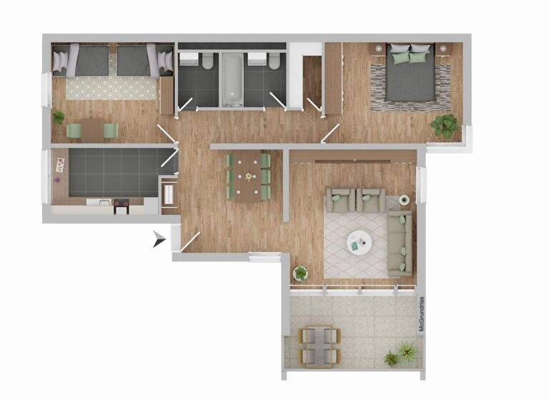 Wohnung zum Kauf als Kapitalanlage geeignet 450.000 € 3 Zimmer 93 m² Waldkolonie Putzbrunn 85640