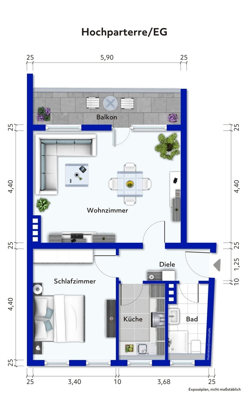 Wohnung zum Kauf 175.000 € 2,5 Zimmer 57,9 m²<br/>Wohnfläche Holsterhausen Essen 45147