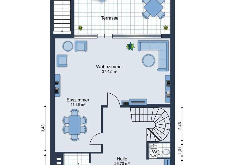 Reihenmittelhaus zum Kauf 850.000 € 5,5 Zimmer 188 m² 265 m² Grundstück Handschuhsheim Heidelberg 69121