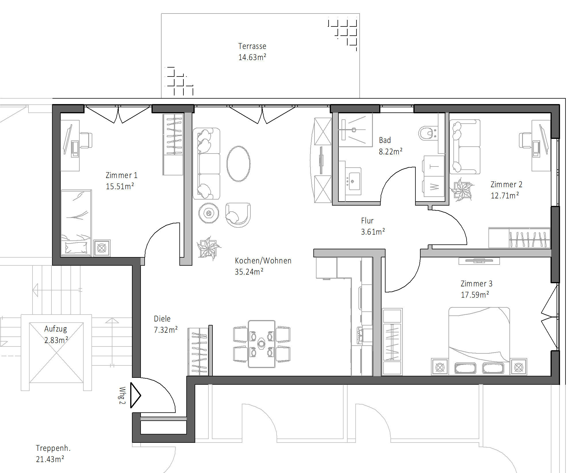 Wohnung zum Kauf provisionsfrei 398.000 € 4 Zimmer 107,5 m²<br/>Wohnfläche EG<br/>Geschoss ab sofort<br/>Verfügbarkeit Landolfshausen Landolfshausen 37136