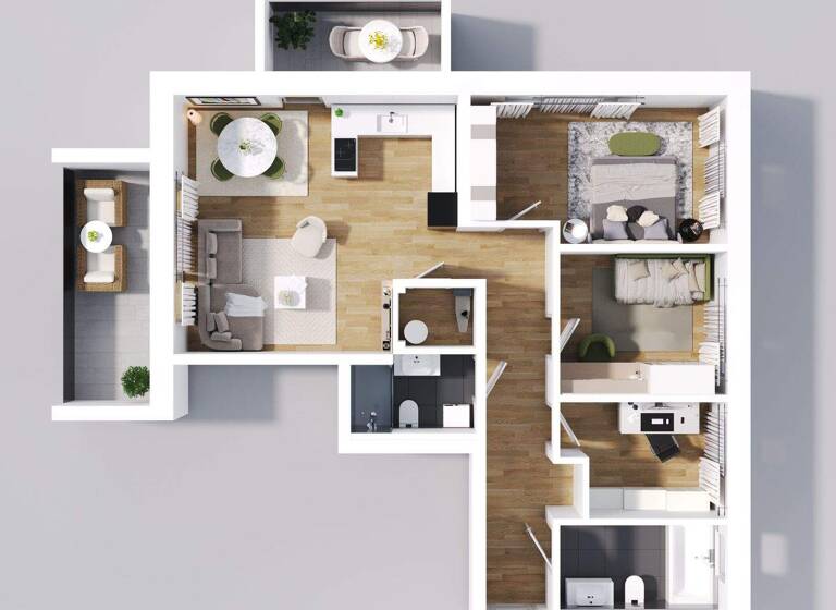 Wohnung zum Kauf provisionsfrei als Kapitalanlage geeignet 862.500 € 4 Zimmer 93,2 m² Schloßstrasse 13 Ismaning 85737