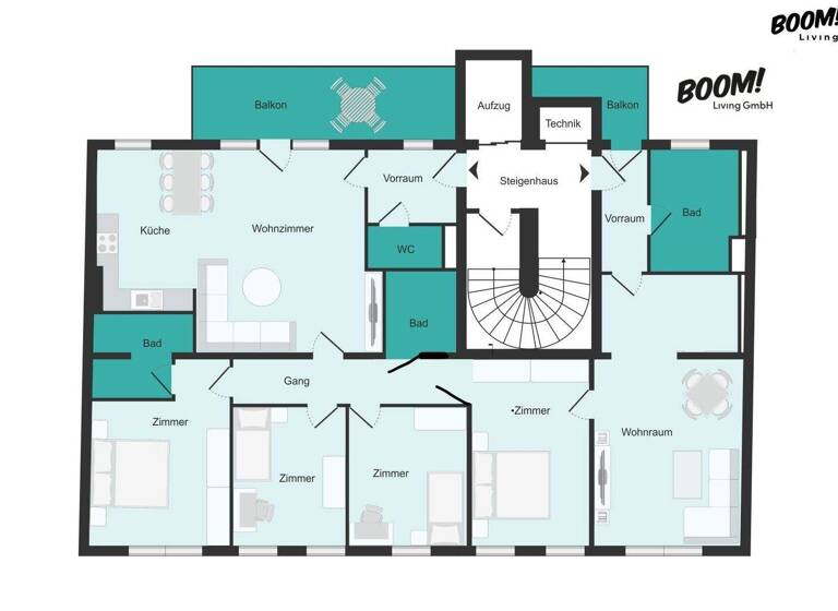 Wohnung zum Kauf - Erstbezug 1.522.164 € 5 Zimmer 167 m² 4. Geschoss Wien 1020
