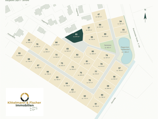 Grundstück zum Kauf provisionsfrei 188.046 € 674 m² Grundstück Hagenring 9 Jembke 38477