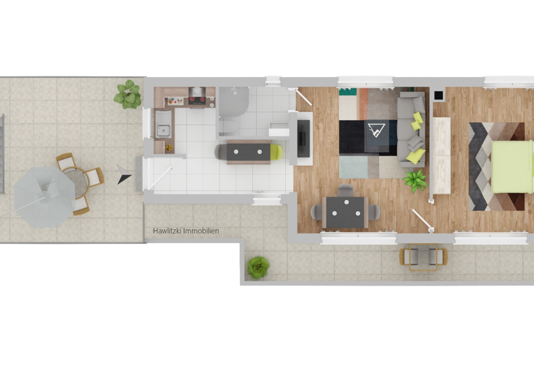 Studio zum Kauf 160.000 € 2 Zimmer 53 m²<br/>Wohnfläche 1.<br/>Geschoss Reichenbach Waldbronn 76337