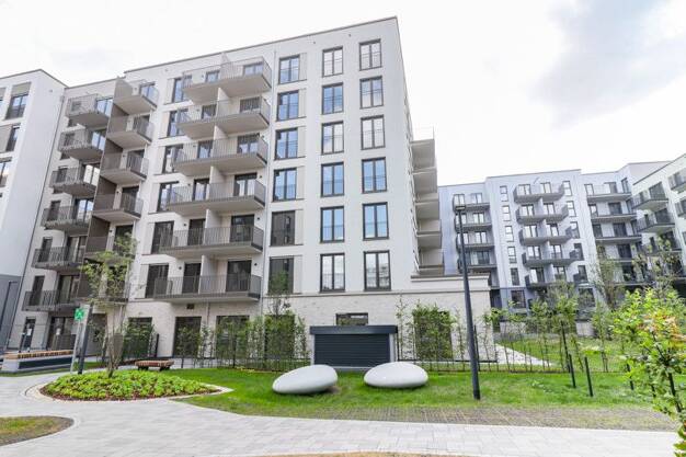Wohnung zur Miete - Erstbezug 1.399 € 3 Zimmer 85,4 m² 2. Geschoss frei ab 01.08.2025 Karoline-Veith-Straße 37 Bockenheim Frankfurt-Bockenheim 60486