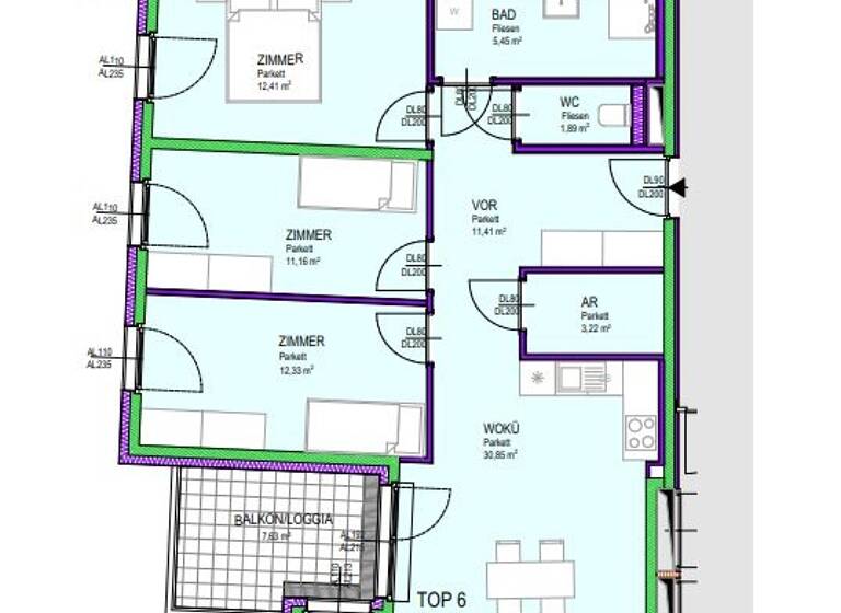 Wohnung zum Kauf 469.000 € 4 Zimmer 88,7 m² Groß-Enzersdorf 2301