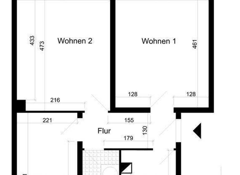 Wohnung zur Miete 420 € 3 Zimmer 61,1 m² 3. Geschoss frei ab 01.06.2026 Motzstr. 37 Stadtfeld Ost Magdeburg 39108