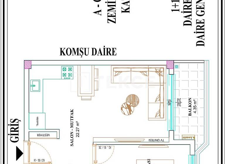 Wohnung zum Kauf 88.000 € 60 m² Aksu