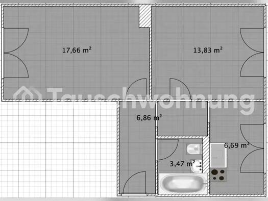 Wohnung zur Miete nur mit Wohnberechtigungsschein Tauschwohnung 345 € 2 Zimmer 46 m² 2. Geschoss Müggelheim Berlin 12459