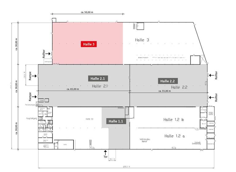 Lagerhalle zur Miete 4,50 € 1.500 m² Lagerfläche Donzdorf 73072