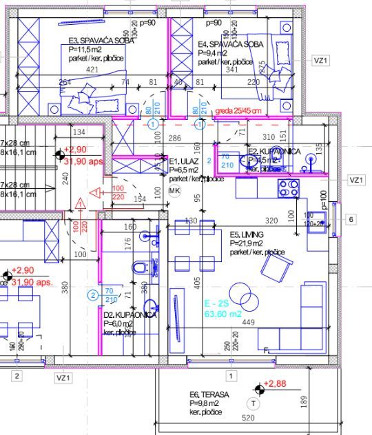 Wohnung zum Kauf 262.000 € 2 Zimmer 70 m²<br/>Wohnfläche 1.<br/>Geschoss Stivasnica