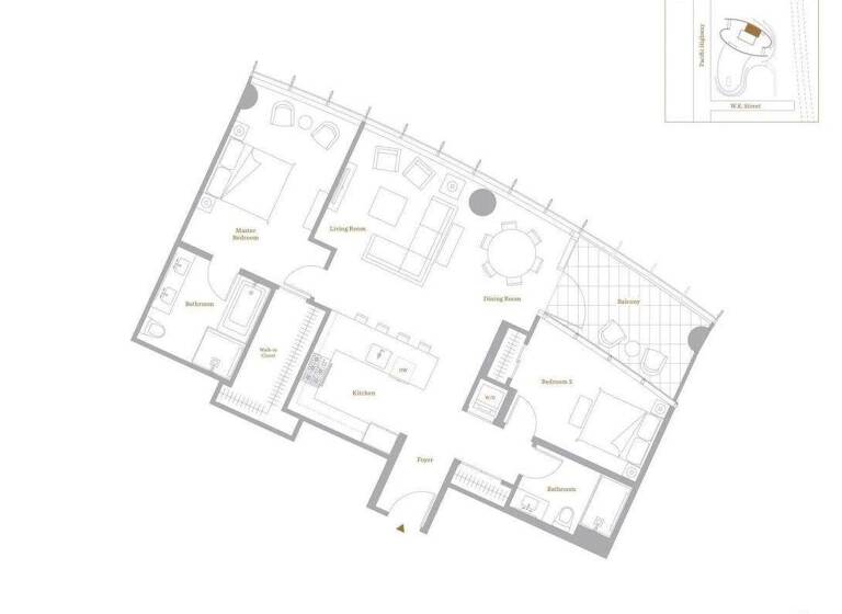 Studio zum Kauf 1.549.421 € 3 Zimmer 129 m² 888 E ST SAN DIEGO 92101