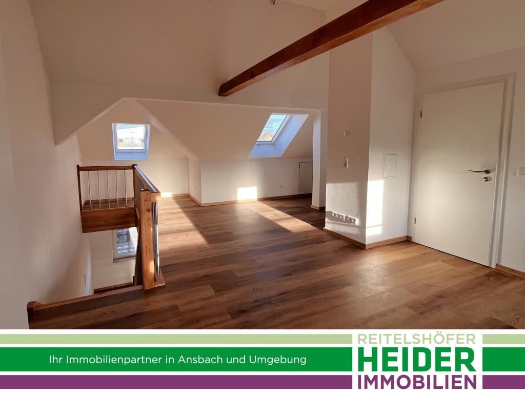 Wohnung zur Miete 745 € 2 Zimmer 74,5 m²<br/>Wohnfläche 2.<br/>Geschoss Stadt Ansbach 91522