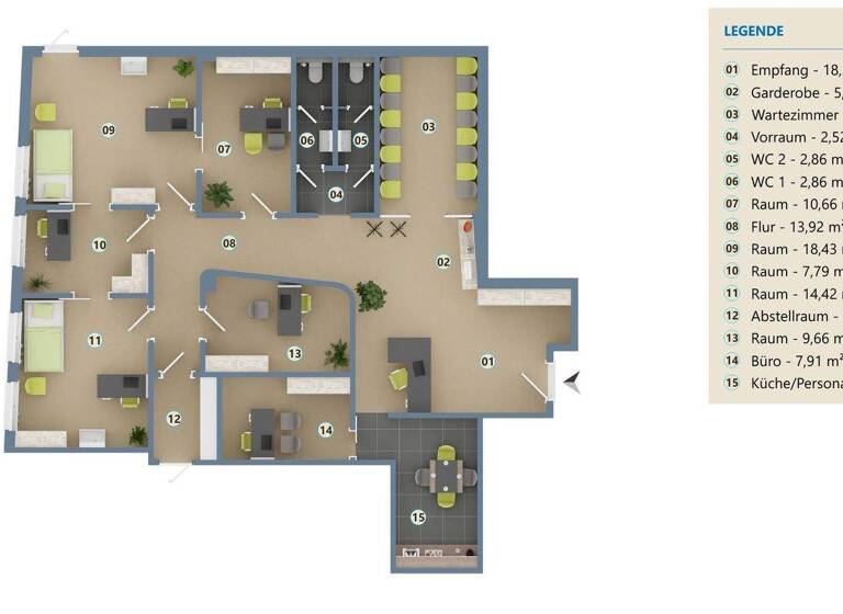 Büro zur Miete provisionsfrei 1.500 € 8 Zimmer 140,5 m² Bürofläche Nockhergasse 6 Bad Tölz 83646