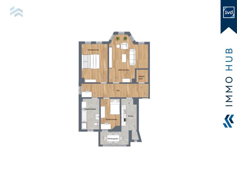 Wohnung zum Kauf 345.000 € 3 Zimmer 115 m²<br/>Wohnfläche 2.<br/>Geschoss Schleußig Leipzig 04229