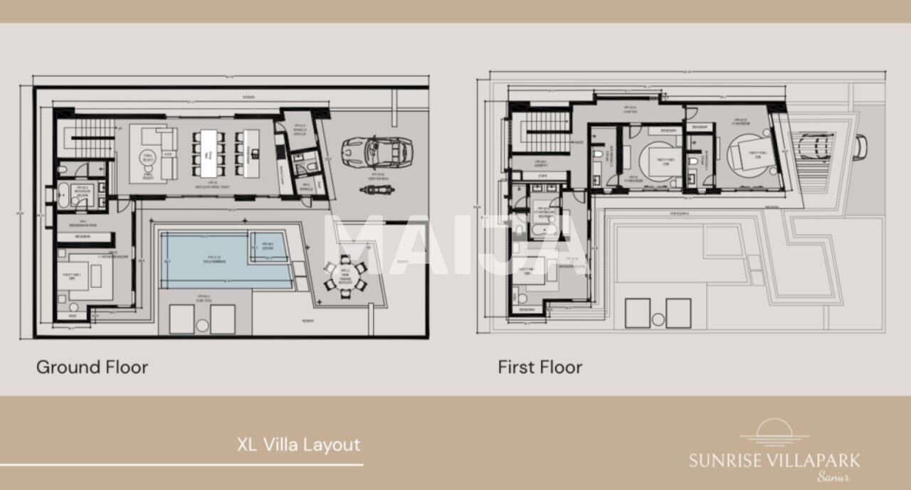 Villa zum Kauf 531.045 € 5 Zimmer 200 m²<br/>Wohnfläche 300 m²<br/>Grundstück Sanur Sanur 80237