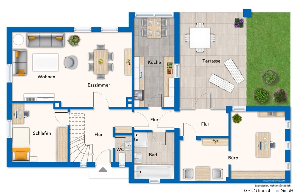 Einfamilienhaus zum Kauf 299.000 € 6 Zimmer 130 m²<br/>Wohnfläche 965 m²<br/>Grundstück Hude Hude 27798