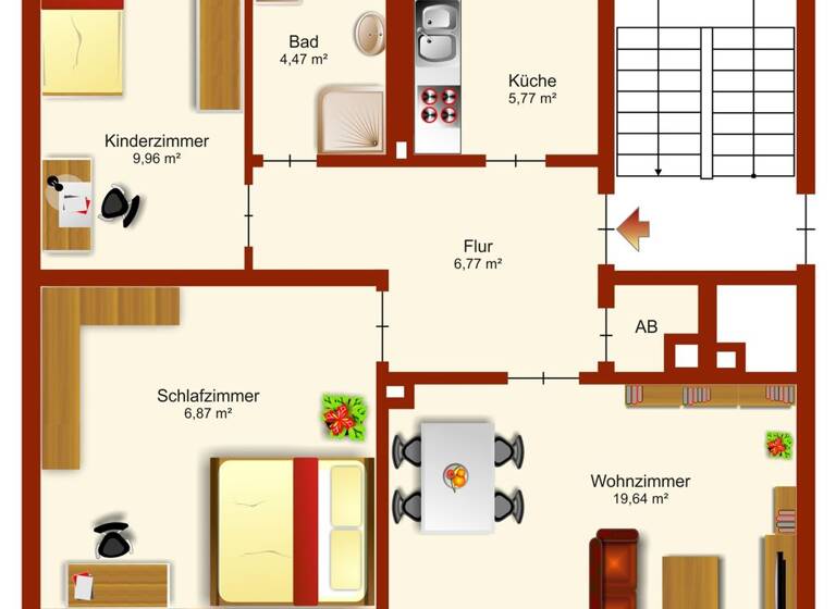 Wohnung zum Kauf 239.000 € 3 Zimmer 70 m² frei ab sofort Paschenburgstraße 68 B Gete Bremen 28211