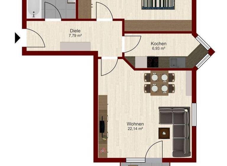 Wohnung zum Kauf 169.000 € 2 Zimmer 62 m² Höchstädt 89420