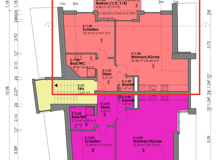 Wohnung zum Kauf provisionsfrei 209.000 € 2,5 Zimmer 64,4 m² 3. Geschoss Luttingen Laufenburg 79725