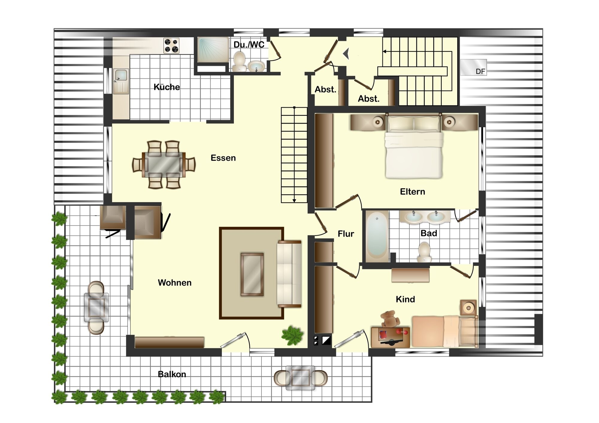 Wohnung zum Kauf 395.000 € 4 Zimmer 121 m²<br/>Wohnfläche Unterbach Düsseldorf 40627