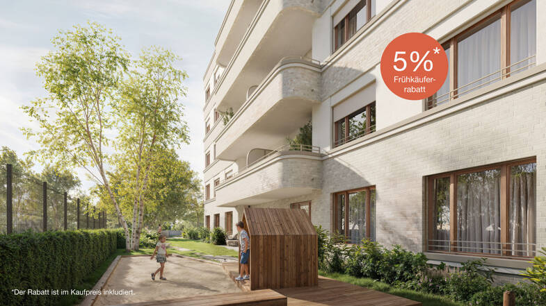 Wohnung zum Kauf - Neubau provisionsfrei 290.700 € 1 Zimmer 41,5 m² 2. Geschoss Liebermannstraße 70 Weißensee Berlin 13088