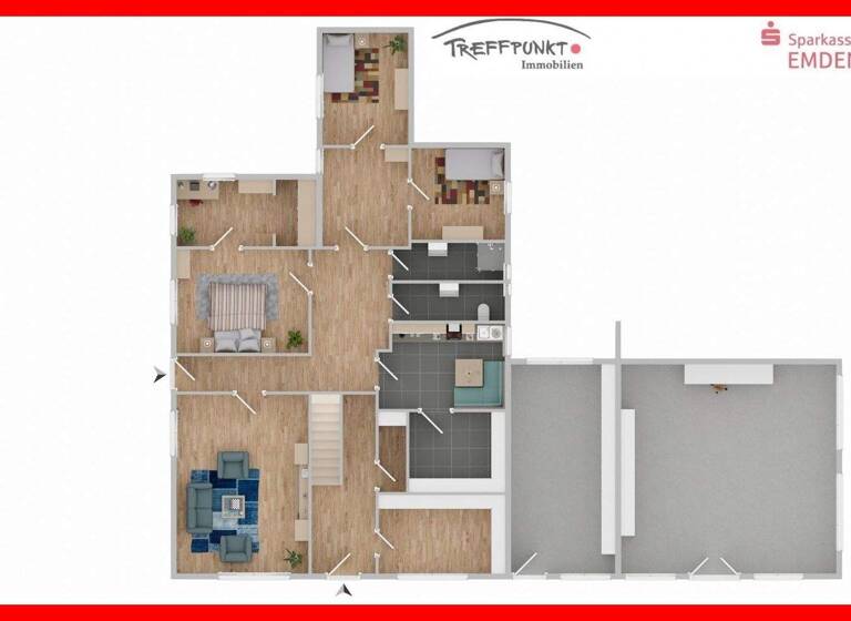 Mehrfamilienhaus zum Kauf 7 Zimmer 316,2 m² 535 m² Grundstück Stadtzentrum Emden 26725