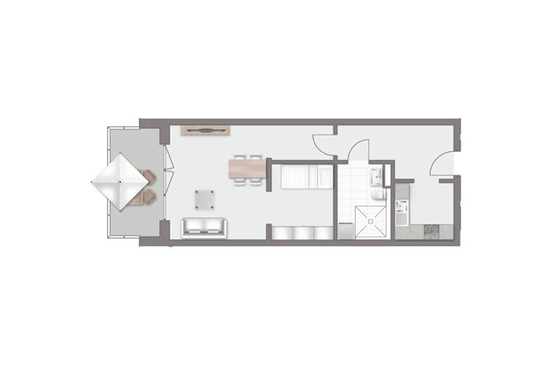 Wohnung zum Kauf 279.751 € 1,5 Zimmer 56,2 m²<br/>Wohnfläche EG<br/>Geschoss Wehringen 86517