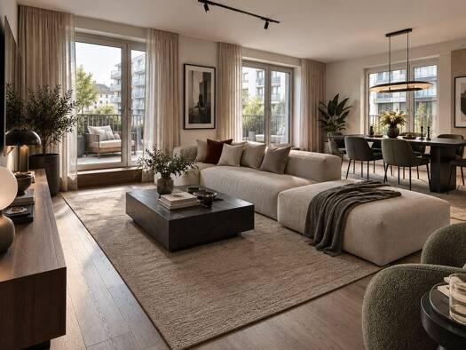 Wohnung zum Kauf - Erstbezug provisionsfrei 784.000 € 3 Zimmer 82,5 m² 3. Geschoss Ostend Frankfurt am Main 60385