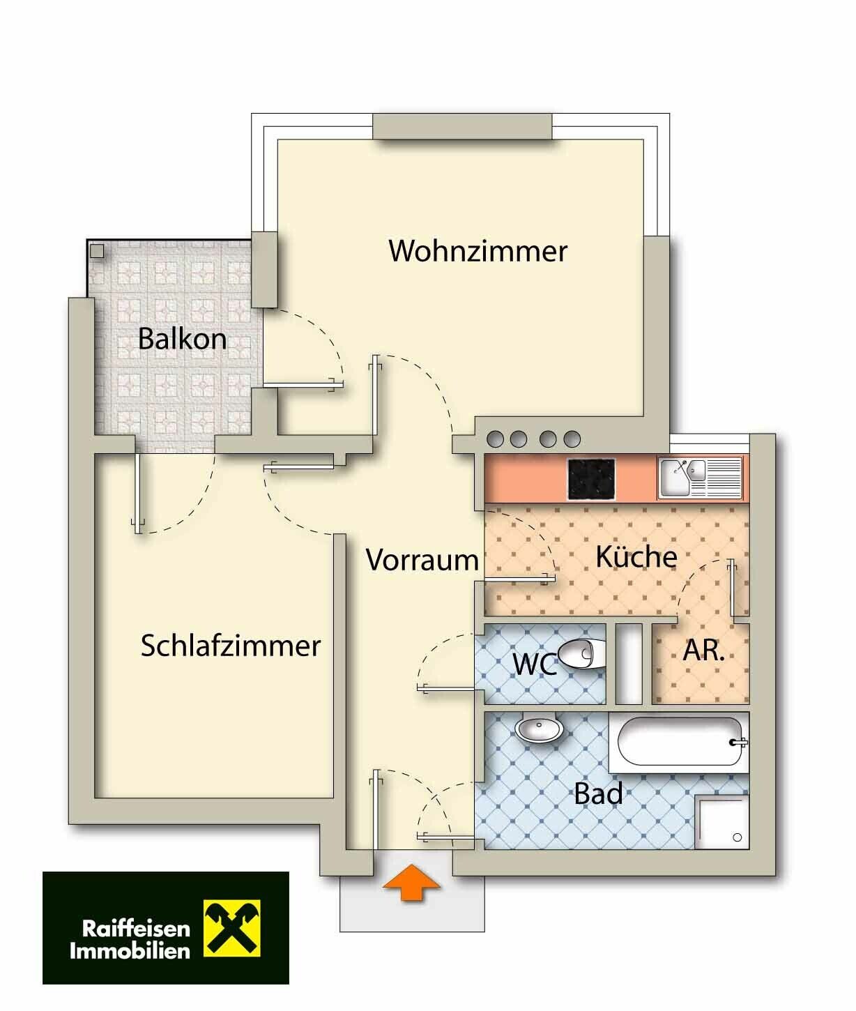 Wohnung zur Miete 691 € 2 Zimmer 52,2 m²<br/>Wohnfläche 4.<br/>Geschoss Spittal an der Drau 9800