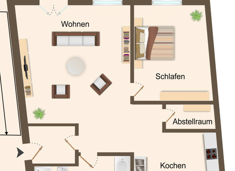 Wohnung zum Kauf 298.000 € 2 Zimmer 64 m² Altstadt Lüneburg 21335