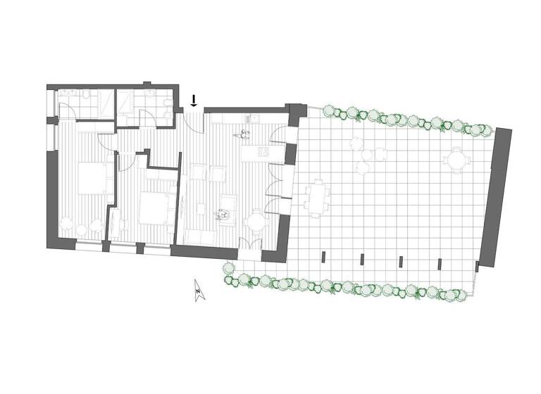 Wohnung zur Miete 3.000 € 3 Zimmer 94,7 m² 4. Geschoss Sparkassenstraße 2 Meran 39012