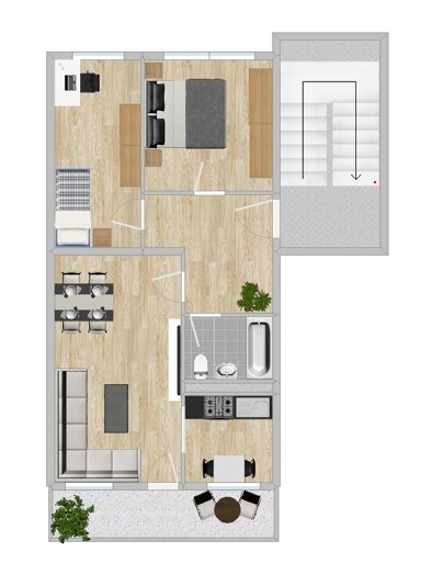 Wohnung zur Miete 482 € 3 Zimmer 64,3 m² 4. Geschoss Rudolf-Breitscheid-Str. 21 Innenstadt Riesa 01587