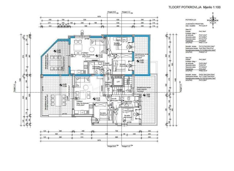 Wohnung zum Kauf 435.000 € 3 Zimmer 89 m² 3. Geschoss Primosten Primosten