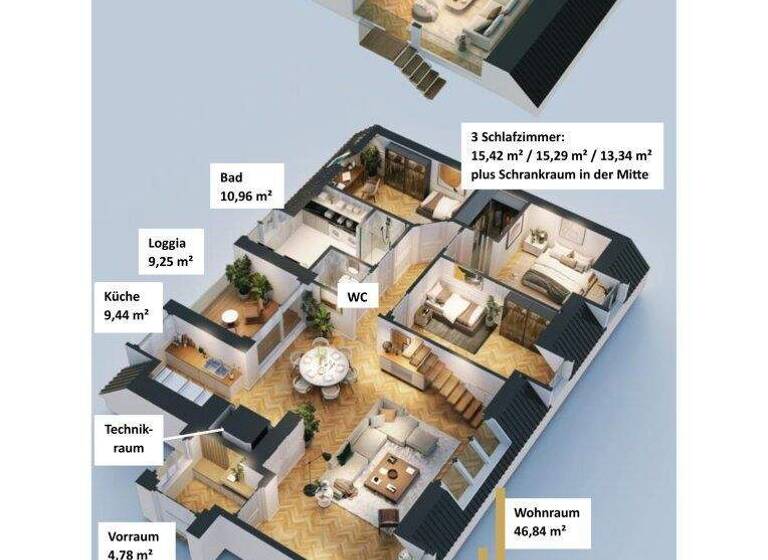 Wohnung zum Kauf - Erstbezug 1.398.000 € 4 Zimmer 160,4 m² Wien 1190