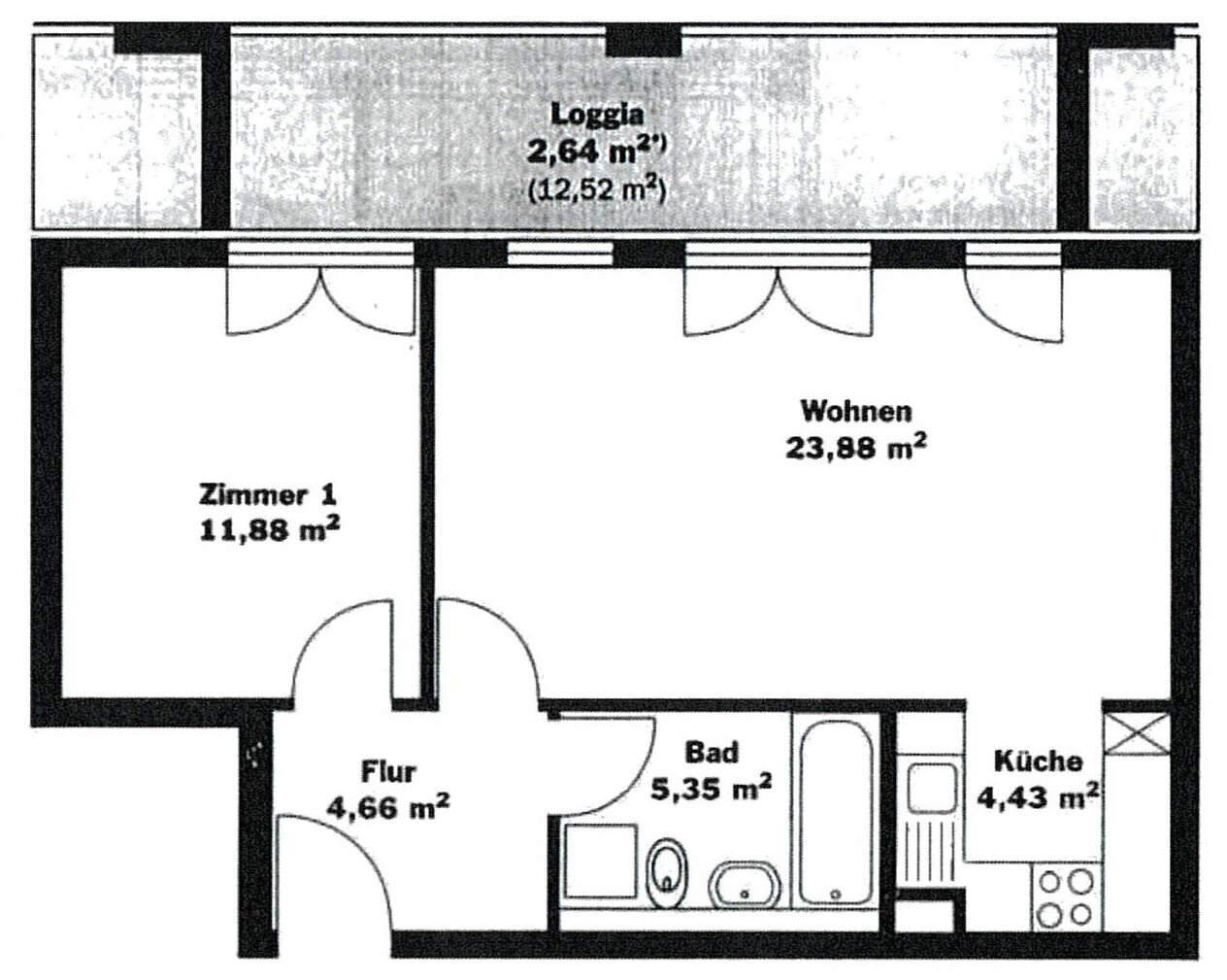 Wohnung zum Kauf 249.000 € 2 Zimmer 53 m²<br/>Wohnfläche 2.<br/>Geschoss Französisch Buchholz Berlin 13127